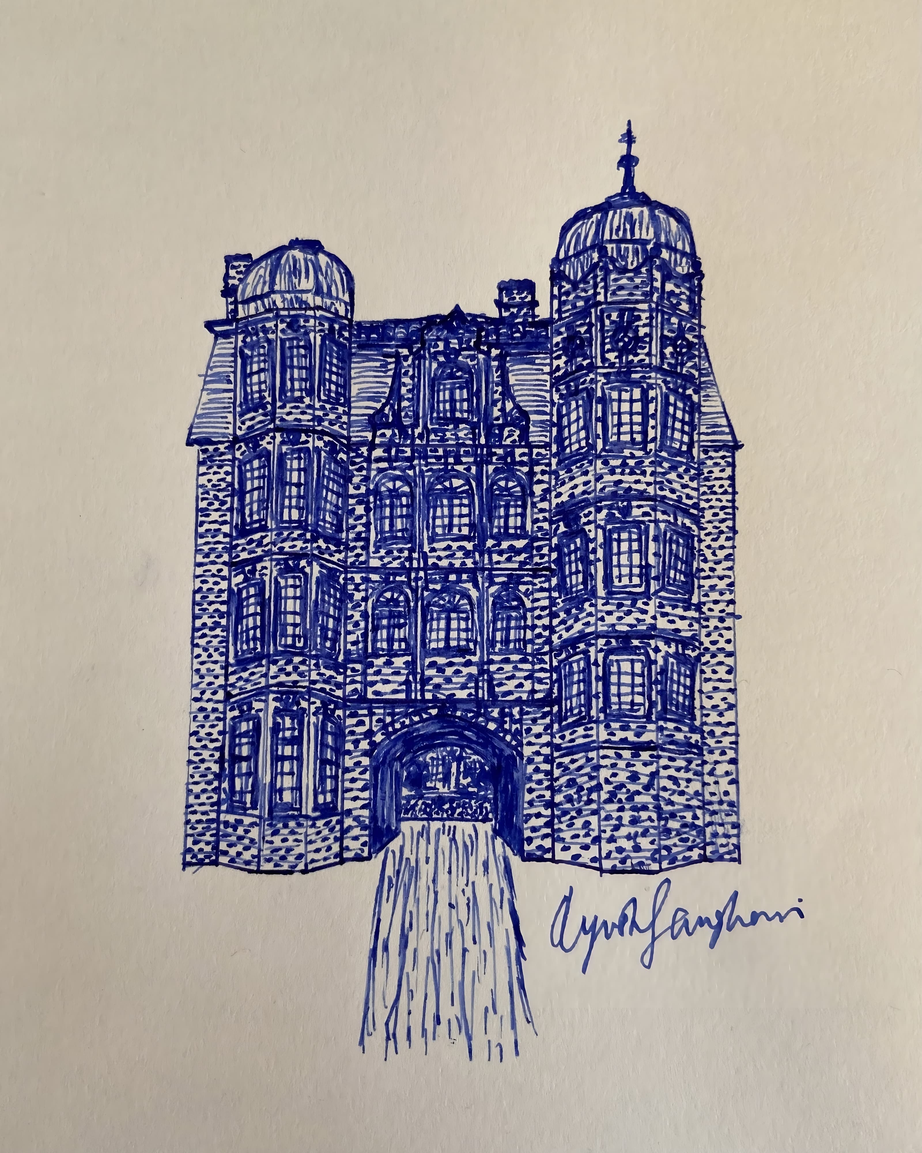 Newnham College — original drawing